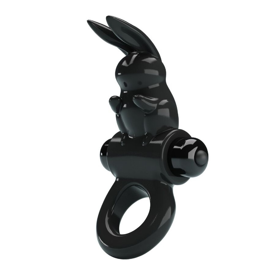 PRETTY LOVE - EXCITING RING RABBIT VIBRATOR RING 10 VIBRATIONS BLACK